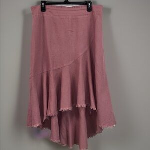 Cato Dusty Rose High Low Skirt